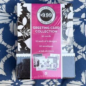 Greeting Card Collection with Envelopes - Black and White